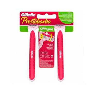 APARELHO DEPILATóRIO PRESTOBARBA ULTRAGRIP FEMININO CABO MóVEL C/2UN