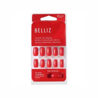 UNHAS POSTIçAS BELLIZ COLORIDAS RED WINE