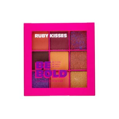 PALETA DE SOMBRAS KISS MOOD COLLECTION BE BOLD 9 CORES