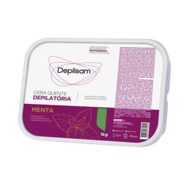 CERA QUENTE DEPILATóRIA DEPILSAM HORTELã 1000GR