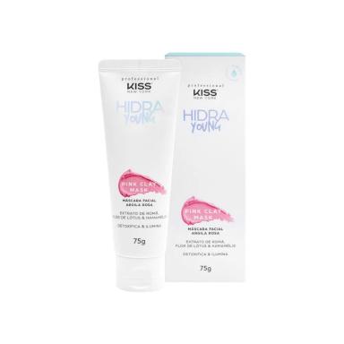 MáSCARA FACIAL ARGILA ROSA KISS HIDRA YOUNG