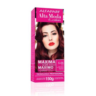 TINTURA ALTA MODA 6.66 LOURO ESCURO VERMELHO INTENSO