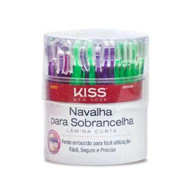 NAVALHA PARA SOBRANCELHA KISS LAMINA CURTA