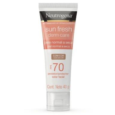 NEUTROGENA SUN FRESH DRY FPS 70 PROTETOR SOLAR FACIAL COM COR 40G