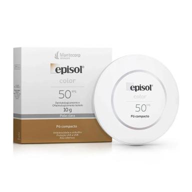 MANTECORP EPISOL COLOR Pó COMPACTO TOM 2 CLARO FPS50 10G - xpto