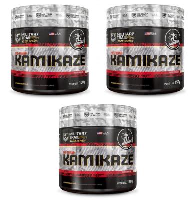KIT 3UNI KAMIKAZE PRé-TREINO 150GR FRUTAS VERMELHAS - MIDWAY