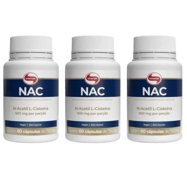 KIT 3UNI NAC N-ACETIL L-CISTEíNA 60 CáPS 750MG - VITAFOR