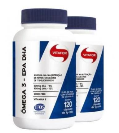 2X ÔMEGA 3 EPA DHA 1000MG (2X 120 CáPS) - VITAFOR