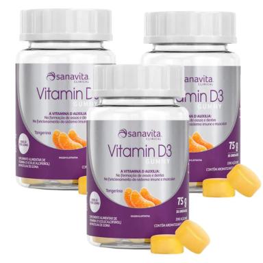 KIT 3UNI VITAMINA D3 GUMMY 30 UNI - SANAVITA
