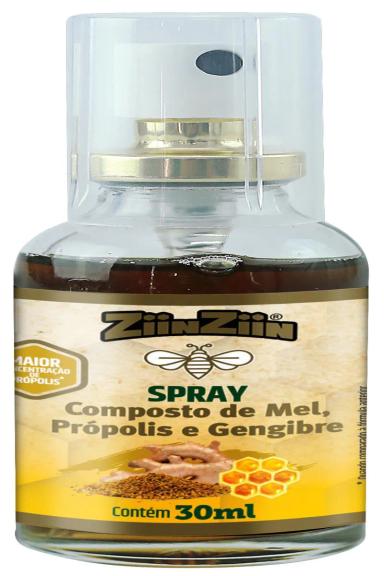 SPRAY GENGIBRE E PRóPOLIS 30ML - ZIINZIIN