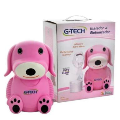 INALADOR NEBULIZADOR G-TECH NEBDOG Rosa