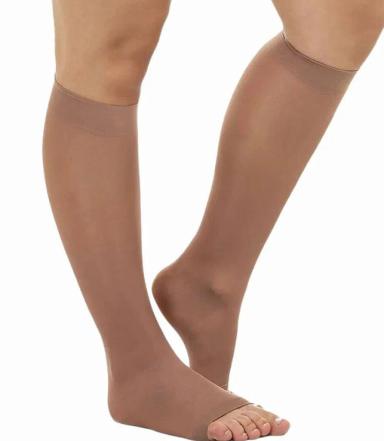 MEIA 3/4 SUAVE COMPRESSãO SEM PONTEIRA 13-17MMHG KENDALL GG MEL