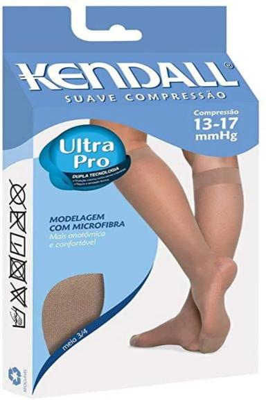 MEIA 3/4 SUAVE COMPRESSãO COM PONTEIRA 13-17MMHG KENDALL M MEL