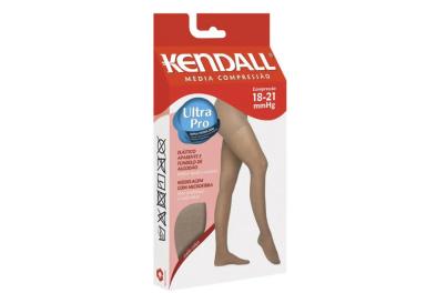 MEIA CALçA KENDALL MéDIA COMPRESSãO COM PONTEIRA 18-21MMHG MEL P