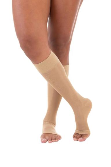 MEIA PANTURRILHA AD 20-30 COMFORTLINE ABERTA COTTON VENOSAN XG