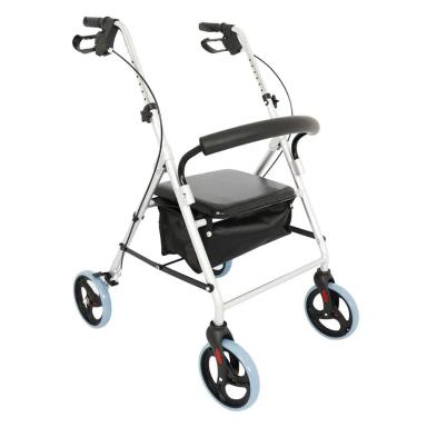 ANDADOR 4 RODAS D12 DELLAMED ALUMíNIO C/ASSENTO E CESTA