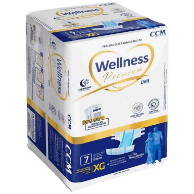 FRALDA GERIáTRICA WELLNESS PREMIUM TAM XG - 07 FRALDAS