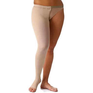 MEIA 7/8 CINTA SIGVARIS 30-40MMHG ABERTA NATURAL DIREITO P2