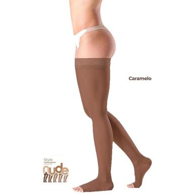 MEIA 7/8 EVER SHEER 20-30 MMHG ABERTA CARAMELO TAM M3
