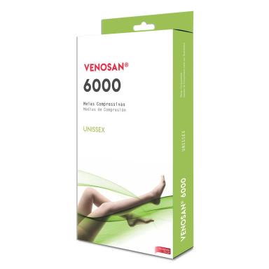 MEIA 3/4 VENOSAN 6000 20-30MMHG FECHADA PRETA M