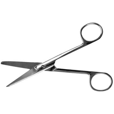 TESOURA CIRúRGICA ROMBA/FINA ABC - RETA - 17 CM