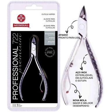 ALICATE CUTíCULA MUNDIAL 722 PROFESSIONAL - UNIDADE