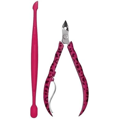 CONJUNTO ALICATE CUTíCULA E ESPáTULA MUNDIAL STYLE - UNIDADE