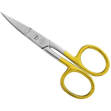 TESOURA CURVA PARA UNHA GOLD INOX MUNDIAL - UND