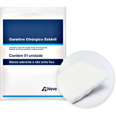 CURATIVO CIRúRGICO NEVE ALGODONADO ESTéRIL 10X15CM - UNIDADE