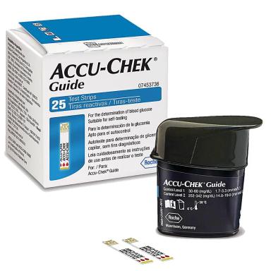 TIRAS REAGENTES ACCU-CHEK GUIDE - 25 TIRAS