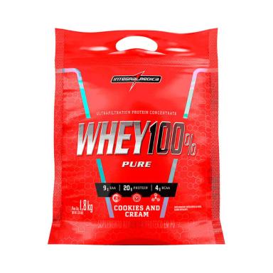 WHEY 100% PURE (1,8KG) COOKIES &amp;amp;AMP; CREAM INTEGRALMEDICA