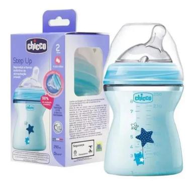 MAMADEIRA 250 ML CHICCO - STEP UP AZUL