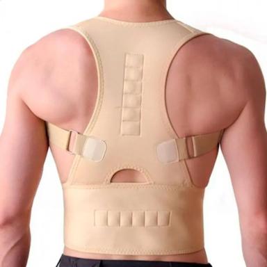 CINTA COLETE CORRETOR DE POSTURA AJUSTáVEL NEOPRENE 4FITNESS P