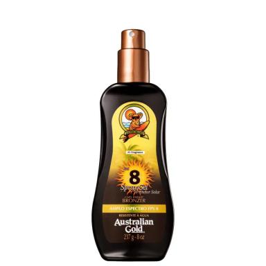 PROTETOR SOLAR SPRAY GEL AUSTRALIAN GOLD INSTANT BRONZER FPS 8 237G