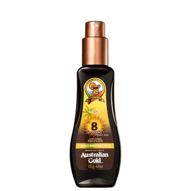 PROTETOR SOLAR SPRAY GEL AUSTRALIAN GOLD INSTANT BRONZER FPS 8 125G