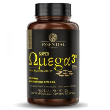 SUPER OMEGA 3 TG 500MG 240 CáPSULAS ESSENTIAL NUTRITION