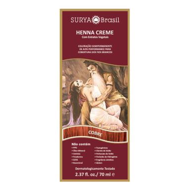HENNA CREME NATURAL 70ML – SURYA BRASIL Cobre