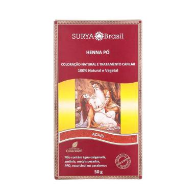 HENNA EM Pó NATURAL 50G – SURYA BRASIL Acaju