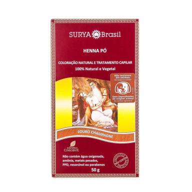 HENNA EM Pó NATURAL 50G – SURYA BRASIL Louro Champagne