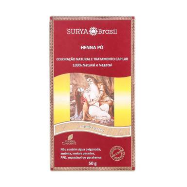 HENNA EM Pó NATURAL 50G – SURYA BRASIL Louro Sueco