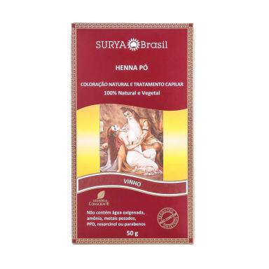 HENNA EM Pó NATURAL 50G – SURYA BRASIL Vinho
