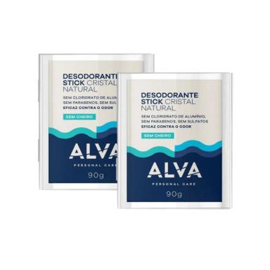 KIT COM 2 DESODORANTES STICK CRISTAL SENSITIVE STONE 90G - ALVA