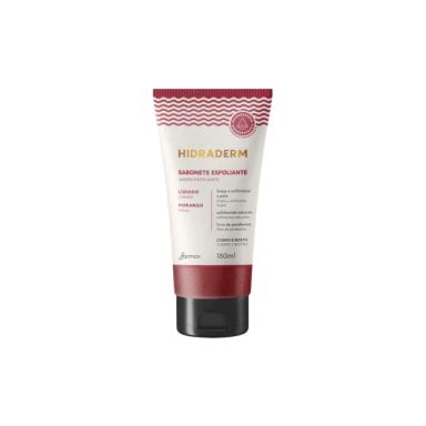 SABONETE LÍQUIDO ESFOLIANTE MORANGO HIDRADERM 180ML