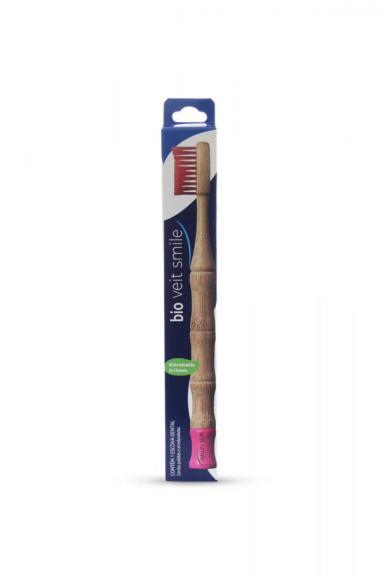 ESCOVA DE DENTE DE BAMBU BIO VEITSMILE ROSA