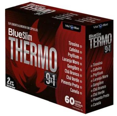 BLUE SLIM THERMO - TERMOGêNICO COM 60 CáPSULAS