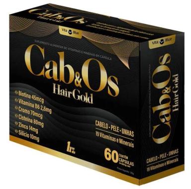 CAB&amp;amp;OS HAIR GOLD COM 60 CáPSULAS