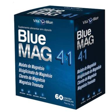 BLUE MAG MAGNéSIO COM 60 CáPSULAS