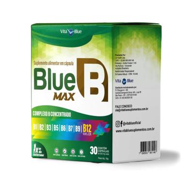 BLUE B MAX - COMPLEXO B COM 30 CáPSULAS