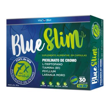 BLUE SLIM - PICOLINATO DE CROMO COM 30 CáPSULAS SOFTGEL