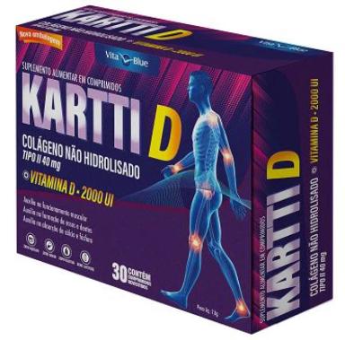 KARTTI D COLáGENO NãO HIDROLISADO COM 30 COMPRIMIDOS